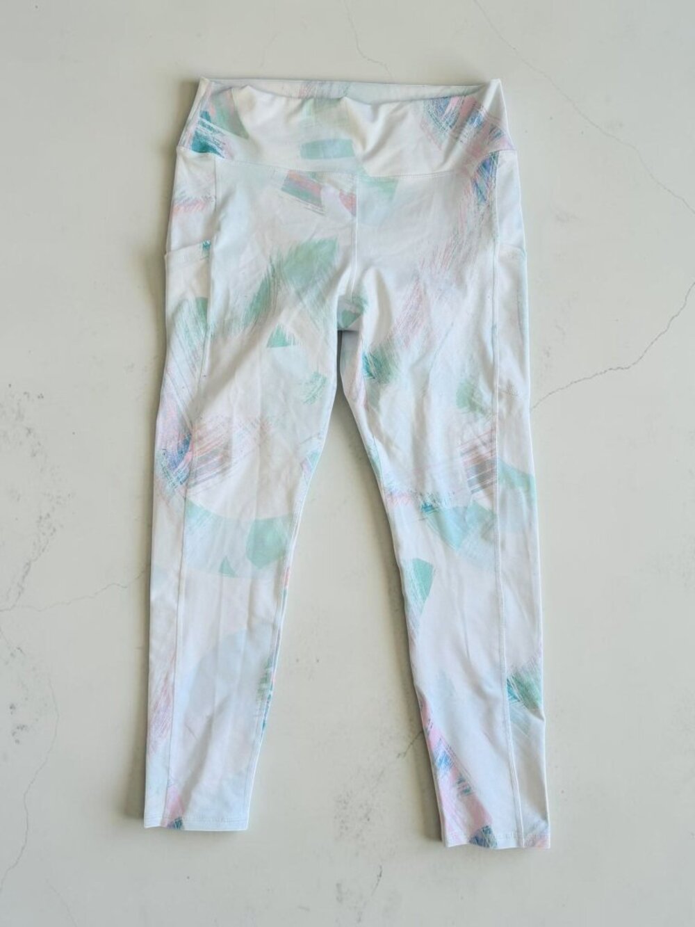 FABLETICS Multicolor High Waist Side Pocket 7/8th Leggings Size XL NEW NWT